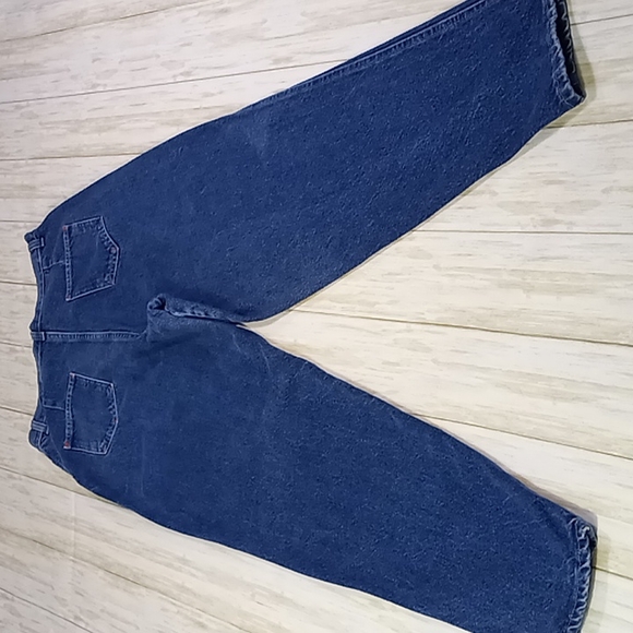 🇺🇲1980's Vintage Congo Trader Ultra High Rise Tapered Leg Mom Jeans Size 14 - Picture 12 of 16